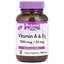 Вітамін A і D3 Vitamin A & D3 Bluebonnet Nutrition