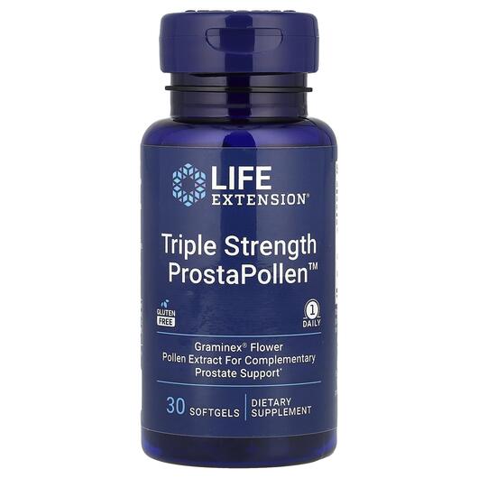 Основное фото товара Triple Strength ProstaPollen Основное фото товара Поддержка простаты, Triple Strength ProstaPollen, 30 капсул