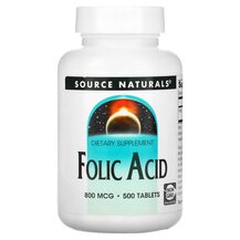 Вітамін B9 Фолієва кислота Folic Acid 800 mcg Source