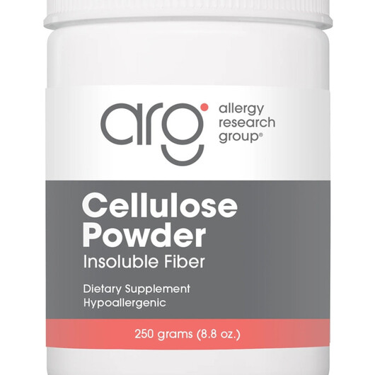 Основне фото товару Allergy Research Group, Cellulose Powder, Клітковина, 250 г