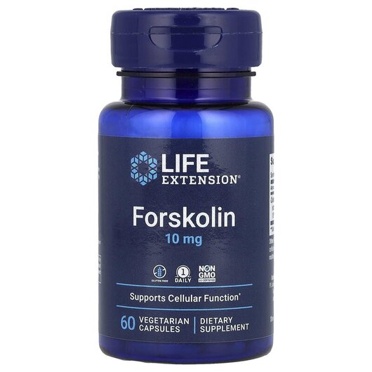 Основное фото товара Forskolin 10 mg Основное фото товара Life Extension, Форсколин, Forskolin 10 mg, 60 капсул
