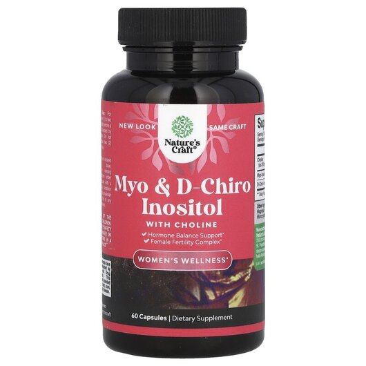 Основное фото товара Myo & D-Chiro Inositol with Choline Основное фото товара Мио-инозитол, Myo & D-Chiro Inositol with Choline, 60 капсул