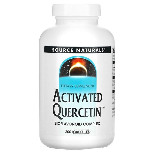 Основне фото товару Activated Quercetin Основне фото товару Source Naturals, Activated Quercetin, Кверцетин, 200 капсул