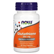 Глутатіон 250 мг Glutathione 250 mg NOW Foods 60 капсул