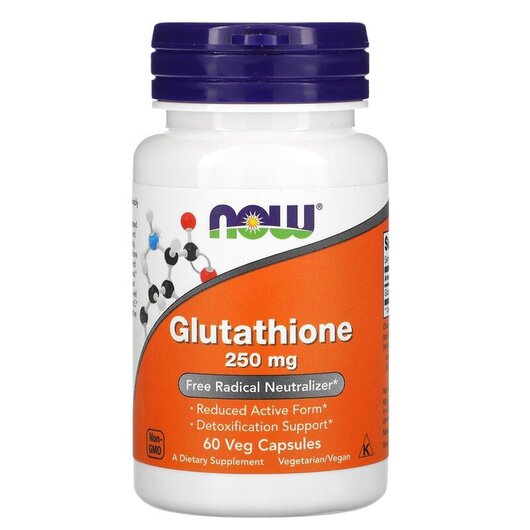 Основное фото товара NOW Foods, Глутатион 250 мг, Glutathione 250 mg, 60 капсул