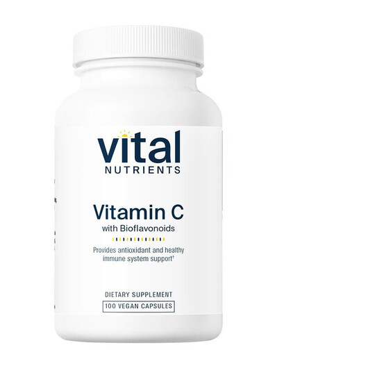 Основне фото товару Vitamin C with Bioflavonoids Основне фото товару Vital Nutrients, Vitamin C with Bioflavonoids, Вітамін C, 100 кап