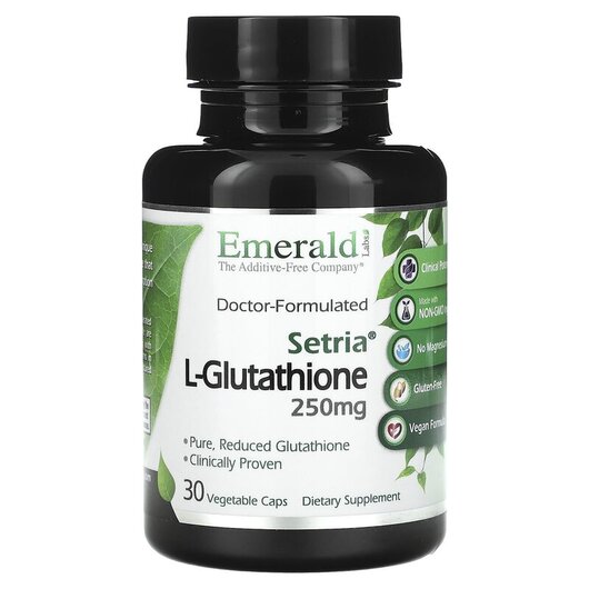 Основное фото товара Setria L-Glutathione 250 mg Основное фото товара Emerald, L-Глутатион, Setria L-Glutathione 250 mg, 30 капсул