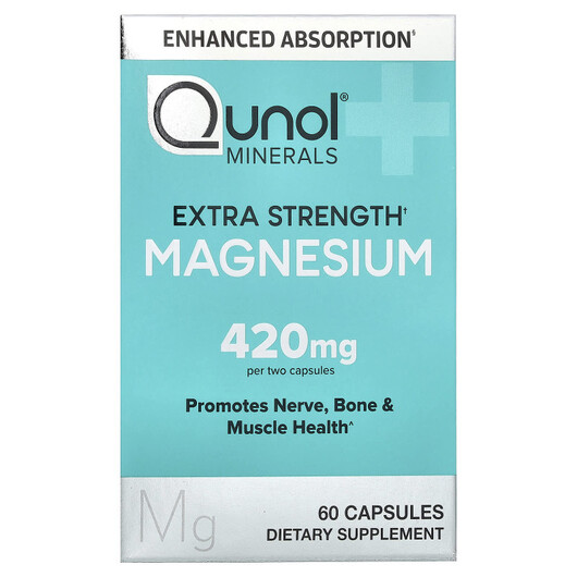 Основное фото товара Qunol, Магний, Magnesium 60 Capsules, 210 mg per Capsule