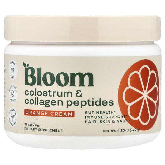 Основное фото товара Colostrum & Collagen Peptides Orange Cream Основное фото товара Bloom, Колострум, Colostrum & Collagen Peptides Orange Cream,