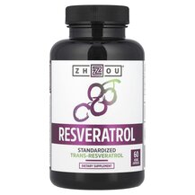 Resveratrol Ресвератрол Zhou Nutrition 60 капсул