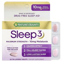 Підтримка здорового сну Sleep3 Nature's Bounty 60 таблеток Підтримка здорового сну Sleep3 Nature's Bounty 60 таблеток