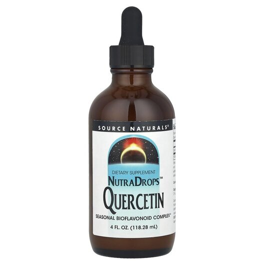 Основне фото товару NutraDrops Quercetin Основне фото товару Source Naturals, NutraDrops Quercetin, Кверцетин, 118.28 мл