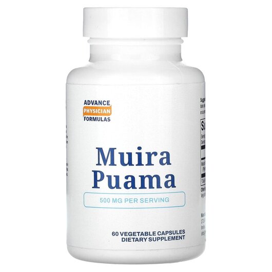 Основное фото товара Advance Physician Formulas, Муира Пуама, Muira Puama 500 mg, 60 к
