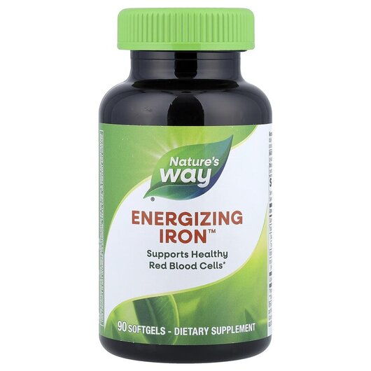 Основное фото товара Nature's Way, Железо, Energizing Iron, 90 капсул