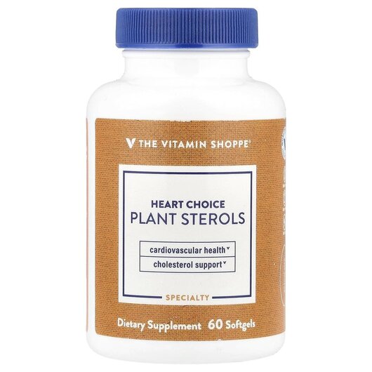 Основное фото товара Heart Choice Plant Sterols Основное фото товара TheVitaminShoppe, Фитостеролы, Heart Choice Plant Sterols, 60 кап