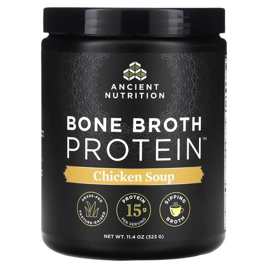 Основное фото товара Ancient Nutrition, Протеин, Bone Broth Protein Chicken Soup, 323 