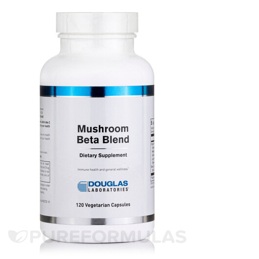 Основное фото товара Douglas Laboratories, Грибы, Mushroom Beta Blend, 120 капсул