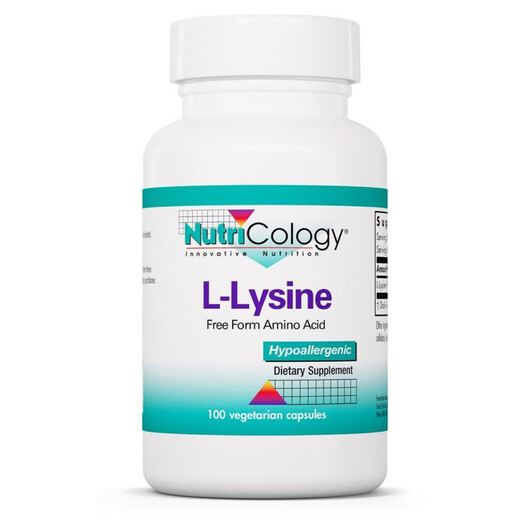 Основное фото товара L-Lysine Основное фото товара Nutricology, L-Лизин, L-Lysine, 100 капсул