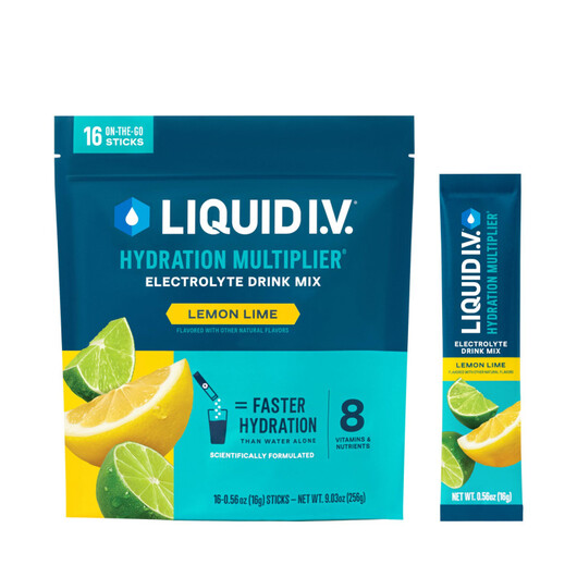 Основне фото товару Liquid I.V. Hydration Multiplier Lemon Lime, Електроліти, 16 шт