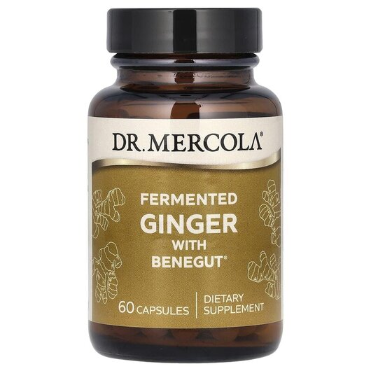 Основне фото товару Dr. Mercola, Fermented Ginger, Ферментирований Імбир, 60 капсул