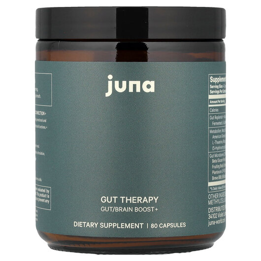 Основне фото товару Gut Therapy Основне фото товару Juna, Gut Therapy, Підтримка кишківника, 80 капсул