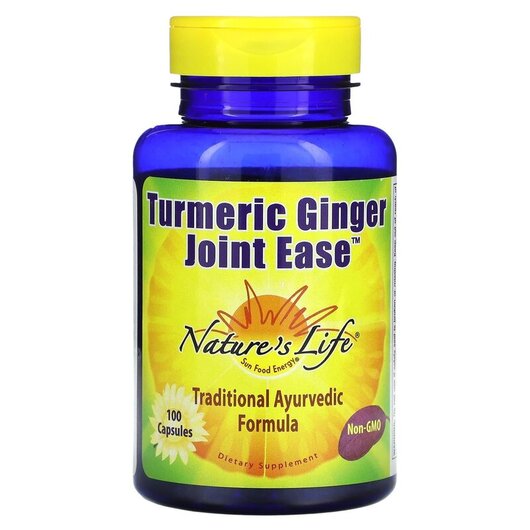 Основное фото товара Natures Life, Корень Имбиря, Turmeric Ginger Joint Ease, 100 капс