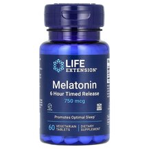 Мелатонін 750 мкг Melatonin 6 Hour Timed Release Life