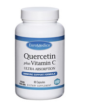Кверцетин Quercetin plus Vitamin C EuroMedica 60 капсул