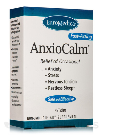 Основне фото товару AnxioCalm Основне фото товару EuroMedica, AnxioCalm, Підтримка стресу, 45 таблеток