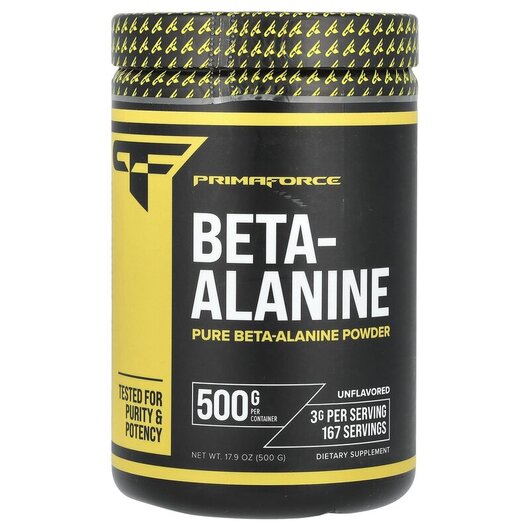 Основне фото товару Primaforce, Beta-Alanine Unflavored, Бета-аланін, 500 г