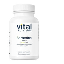 Berberine 200 mg Берберин Vital Nutrients 60 капсул Berberine 200 mg Берберин Vital Nutrients 60 капсул