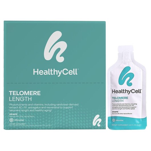 Основне фото товару HealthyCell, Telomere Length Grape, Клітинне здоров'я, 30 шт
