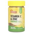 Фото товару Vitamin C & Zinc Gummies Natural Lemon Фото товару Vitamin C & Zinc Gummies Natural Lemon, Вітамін C, 36 таблето