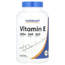 Вітамін E Токофероли Vitamin E 180 mg 400 IU Nutricost