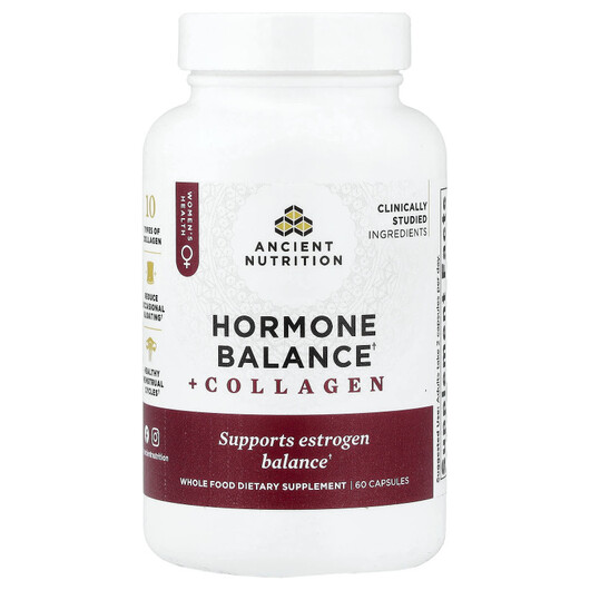 Основне фото товару Hormone Balance + Collagen, Підтримка гормонів, 60 капсул