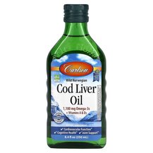 Олія печінки тріски Cod Liver Oil Natural Flavor Carlson