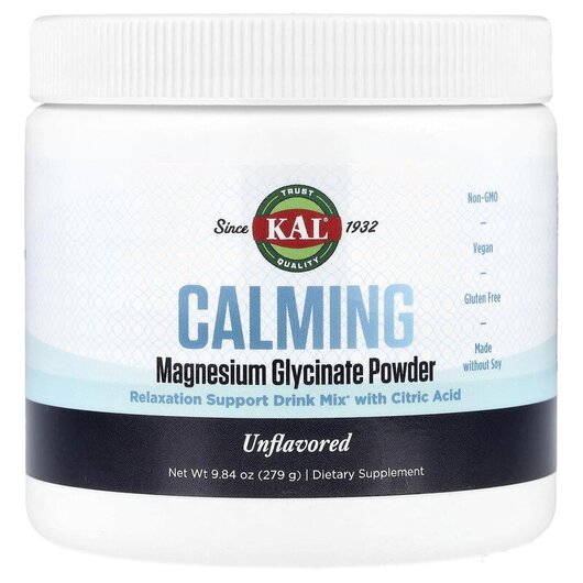 Основное фото товара Calming Magnesium Glycinate Powder Unflavored, Поддержка стресса,