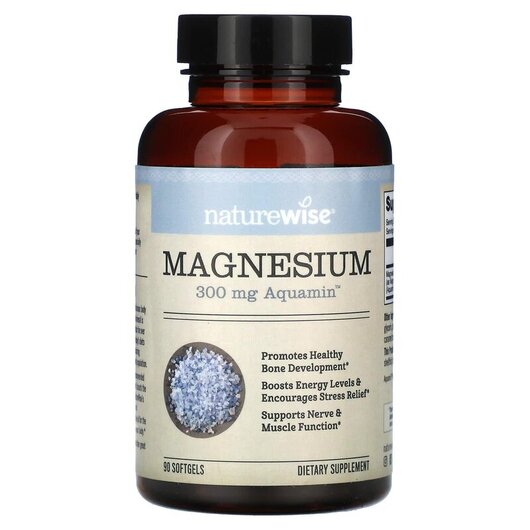Основне фото товару Naturewise, Magnesium 300 mg, Магній, 90 капсул