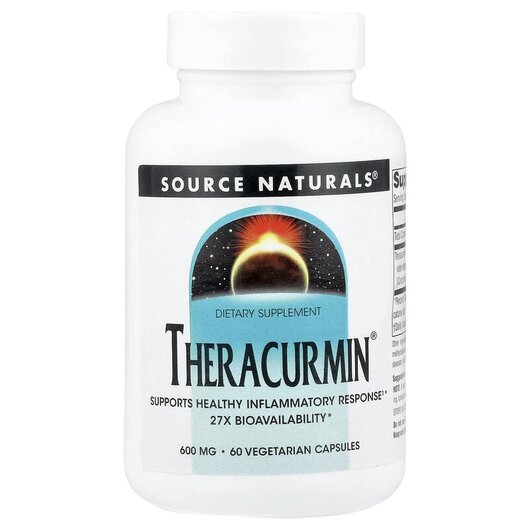 Основное фото товара Source Naturals, Куркумин, Theracurmin 600 mg, 60 капсул