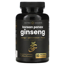 Korean Panax Ginseng Женьшень NutraChamps 90 капсул