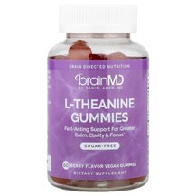 L-Теанін L-theanine Gummies Berry BrainMD 60 таблеток