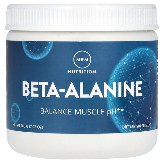 Основное фото товара MRM, Бета-Аланин, Beta-Alanine, 200 г