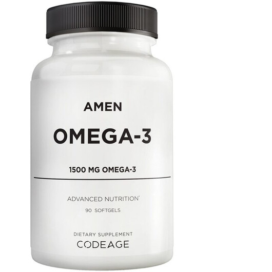 Основное фото товара Amen Omega-3 Основное фото товара CodeAge, Омега 3, Amen Omega-3, 90 капсул