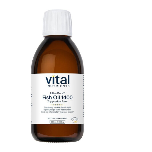 Основное фото товара Ultra Pure Fish Oil 1400 Lemon Основное фото товара Vital Nutrients, Омега 3, Ultra Pure Fish Oil 1400 Lemon, 200 мл