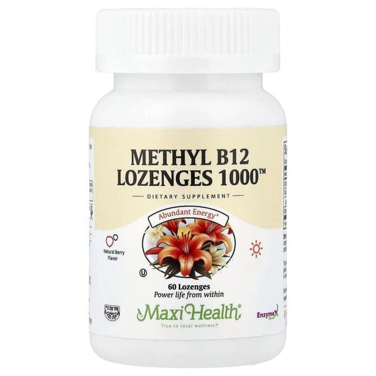 Основное фото товара Methyl B12 Lozenges 1000 Natural Berry Основное фото товара Methyl B12 Lozenges 1000 Natural Berry, Метилкобаламин B12, 60 та