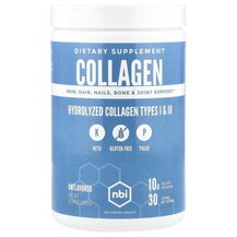 Колаген Hydrolyzed Collagen Types I & III Unflavored NBI