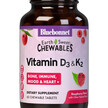 Фото товару EarthSweet Chewables Vitamin D3 & K2 Raspberry, Вітаміни D3 K