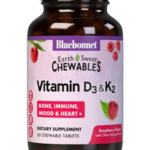 EarthSweet Chewables Vitamin D3 & K2 Raspberry Flavor with