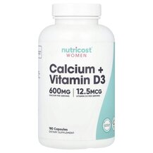 Кальцій Women Calcium + Vitamin D3 Nutricost 180 капсул Кальцій Women Calcium + Vitamin D3 Nutricost 180 капсул