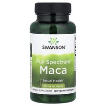 Мака Full Spectrum Maca 500 mg Swanson 100 капсул Мака Full Spectrum Maca 500 mg Swanson 100 капсул